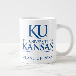 KU University of Kansas Logo Giant Coffee Mug