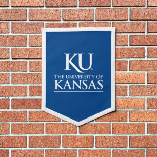 KU University of Kansas Logo Pennant