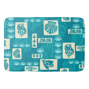 Kua Bay Hawaiian Undersea Shells Bathroom Mat