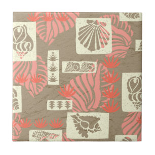 Kua Bay Hawaiian Undersea Shells Ceramic Tile