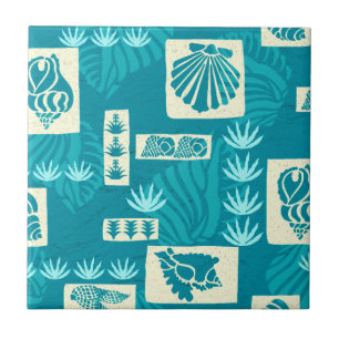 Kua Bay Hawaiian Undersea Shells Ceramic Tile