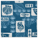 Kua Bay Hawaiian Undersea Shells Fabric