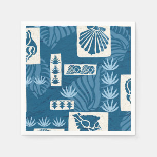 Kua Bay Hawaiian Undersea Shells Paper Napkins