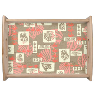 Kua Bay Hawaiian Undersea Shells Serving Tray
