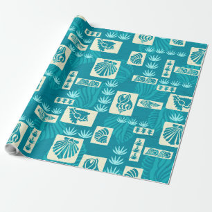 Kua Bay Hawaiian Undersea Shells Wrapping Paper