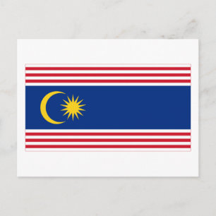 Kuala Lumpur flag Postcard