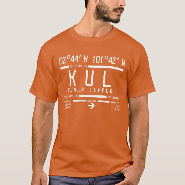 Kuala Lumpur International Airport Code T-Shirt (Front)