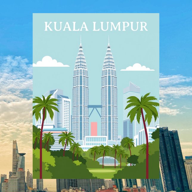 Kuala Lumpur Malaysia Petronas Towers Modern Postcard (Kuala Lumpur Malaysia Petronas Towers Modern Postcard
)