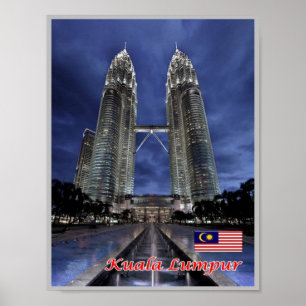 Kuala Lumpur - Malaysia - Petronas Twin Towers - Poster