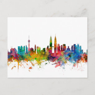 Kuala Lumpur Malaysia Skyline Postcard