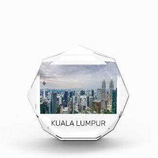 Kuala Lumpur Malaysia Skyline Vintage Souvenir Acrylic Award