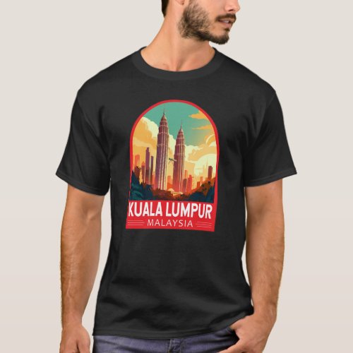 Kuala Lumpur Malaysia Travel Art Vintage T_Shirt