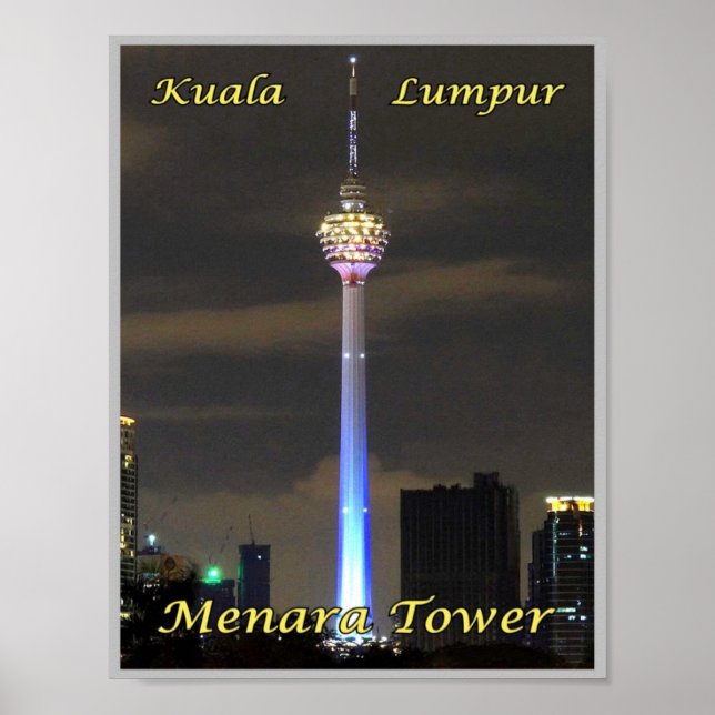 Kuala Lumpur Menara Tower - Malaysia - Poster (Front)