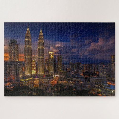 Kuala_Lumpur night scene Jigsaw Puzzle