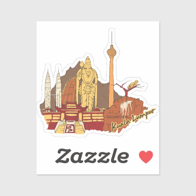 Kuala Lumpur  Sticker (Sheet)
