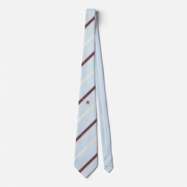 Kuala Lumpur stripes flag Neck Tie (Front)