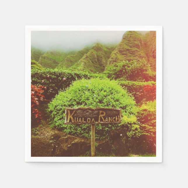 Kualoa Ranch Napkins (Front)