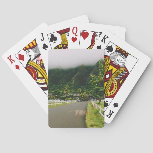 Kualoa Ranch, Oahu, Hawaii Poker Cards (Back)