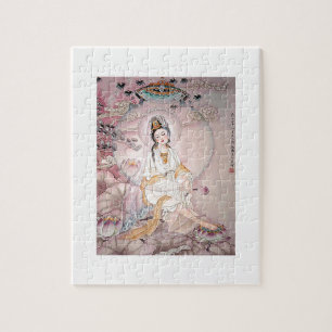 Kuan Yin; Buddhist Goddess Of Compassion Jigsaw Puzzle