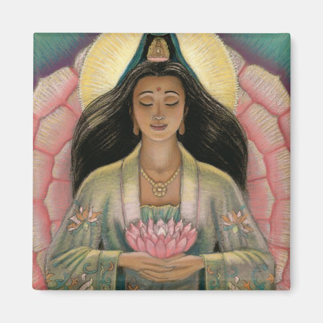Kuan Yin Goddess of Compassion Magnet (Front)