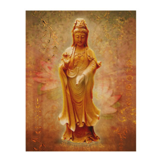 Kuan Yin Wood Wall Art