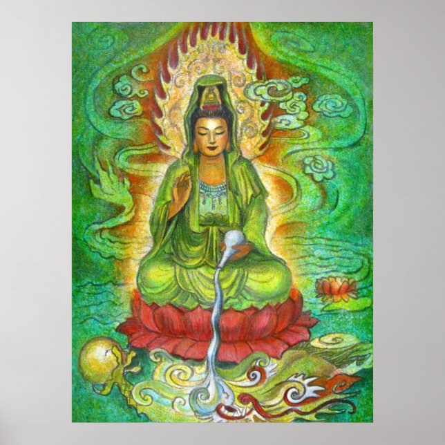 Kuan Yin's Water Dragon Poster (Front)