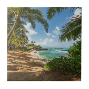 Kuau Cove Beach Maui, Hawaii Ceramic Tile