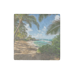 Kuau Cove Beach   Maui, Hawaii Stone Magnet