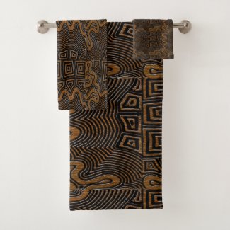 Kuba Cloth Motif Print