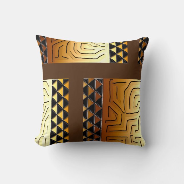 “Kuba Culture:  Throw Pillow (Front)