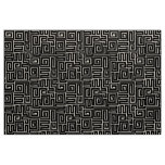 Kuba Style Pattern 280922 - Black Fabric