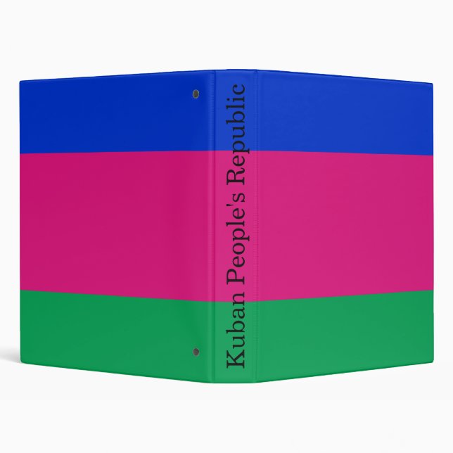 Kuban People's Republic Flag 3 Ring Binder (Background)
