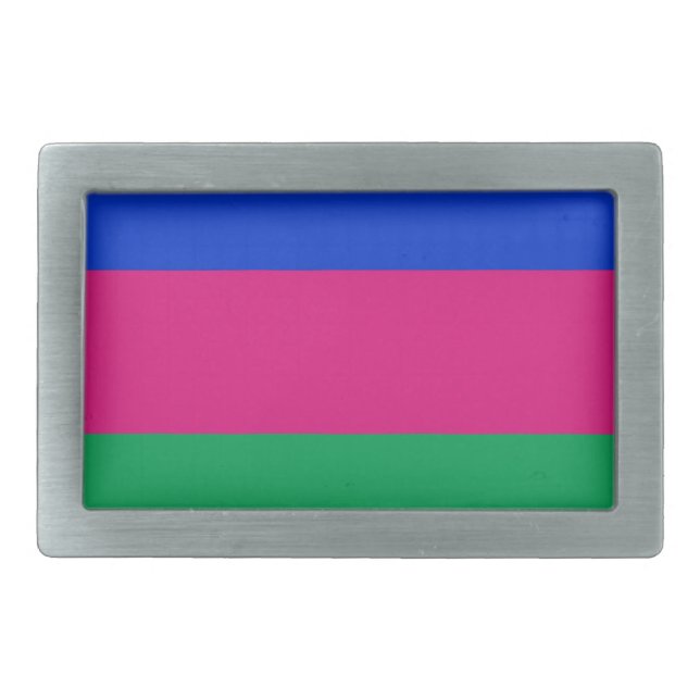 Kuban People's Republic Flag Belt Buckle (Front)
