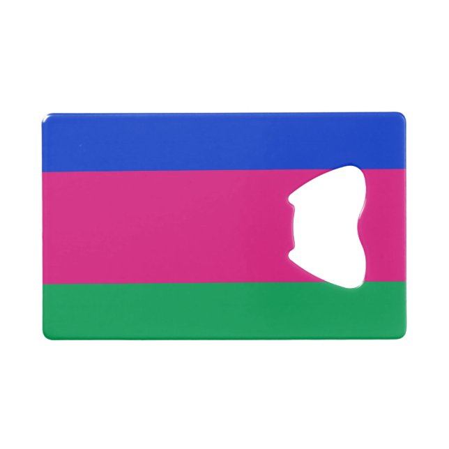 Kuban People's Republic Flag Credit Card Bottle Opener (Front (Horizontal))