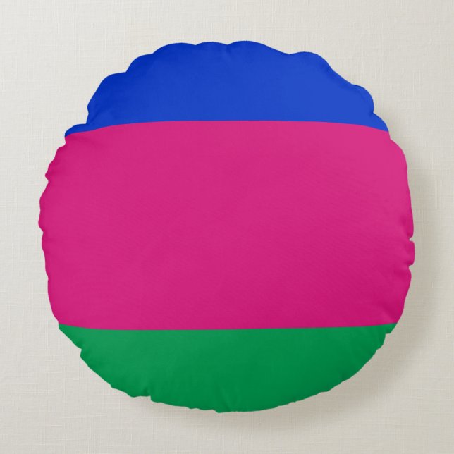 Kuban People's Republic Flag Round Pillow (Front)
