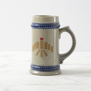 Kubb game beer stein