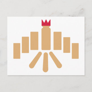 Kubb game postcard