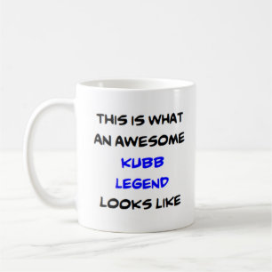 kubb legend, awesome coffee mug