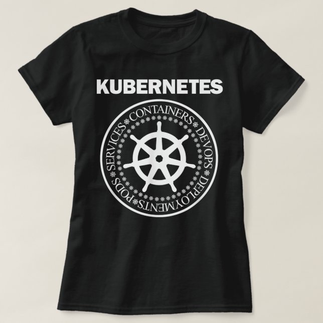 Kubernetes devops programming container docker ser T-Shirt (Design Front)