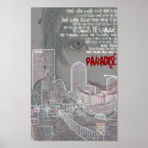 kubla khan paradise portrait poster