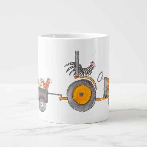 Kubota And Hens Large Coffee Mug