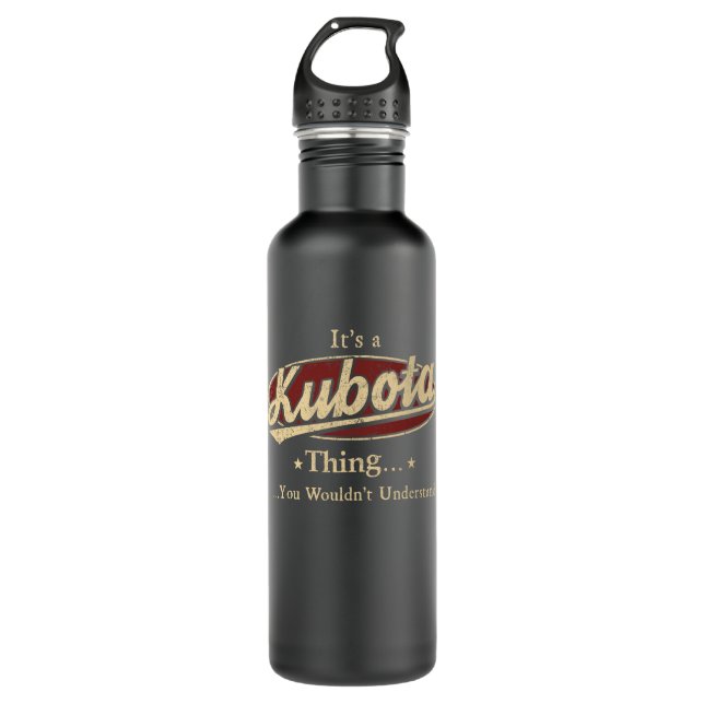 Kubota water bottle, Kubota water flask Stainless Steel Water Bottle (Front)