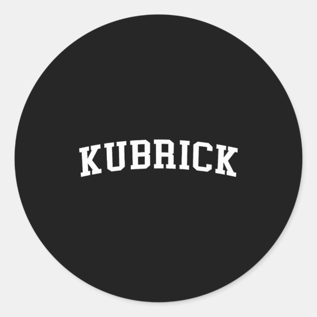Kubrick  classic round sticker (Front)