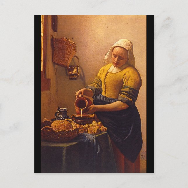 Kuchenmagd', Jan Vermeer_Dutch Masters Postcard (Front)