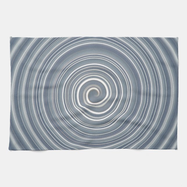 Küchentuch grau-weisse Spirale Towel (Horizontal)