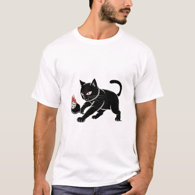 Kuching Pickleball Club Manga Cat Design Hoodie T-Shirt (Front)
