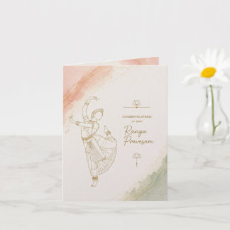 Kuchipudi Ranga Pravesam Celebration Card