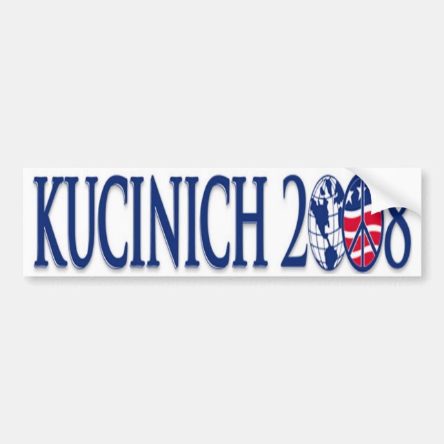 kucinich 2008 bumper sticker (Front)