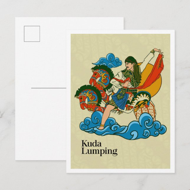 Kuda Lumping Javanese Culture Indonesia Postcard (Front/Back)