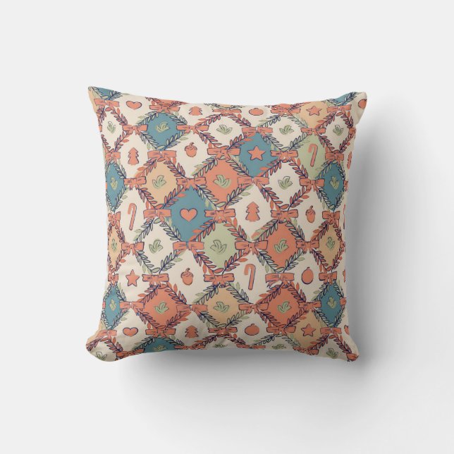 Kuddar Throw Pillow (Front)
